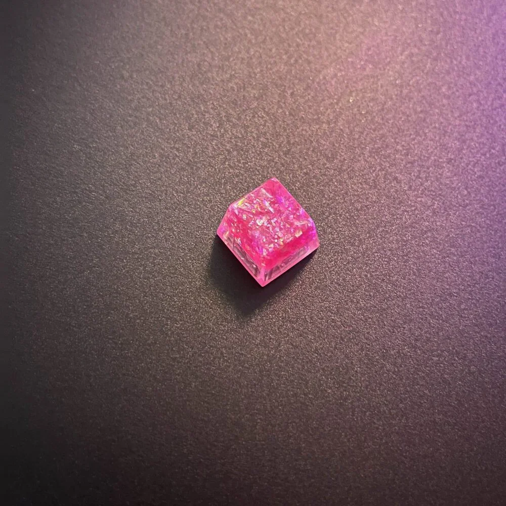 Pink Glitter Sparkly Keycap for OEM Design, 
